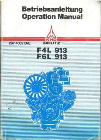 Deutz Engine F4L 913 & F6L 913 Operators Manual