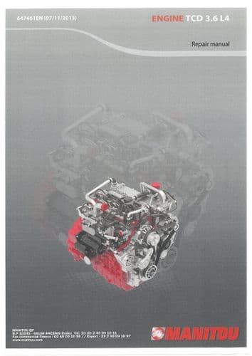 Deutz Engine TCD 3.6 L4 Workshop Service Manual