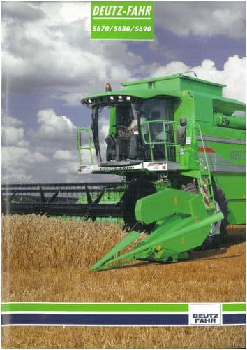 Deutz Fahr Combine 5670 5680 5690 Brochure