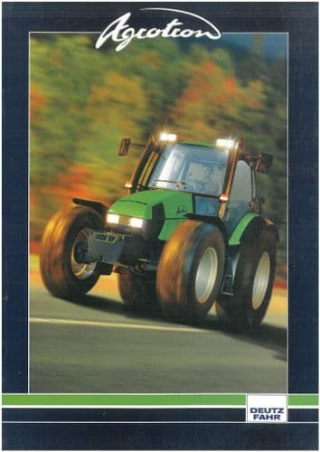 Deutz Fahr Tractor Agrotron 80 85 90 100 105 106 110 120 135 150 Brochure