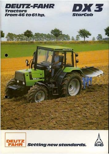 Deutz-Fahr Tractor DX3 StarCab Brochure - KHD