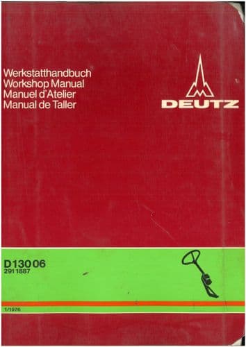 Deutz Fahr Tractor   Steering System D13006 Workshop Manual - DX 130 06