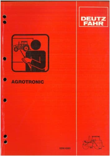 Deutz Tractor Agrotronic Electronic Radar System  Service Training Manual