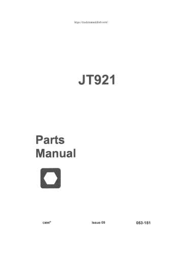 Ditch Witch Directional Drill JT921 Parts Manual