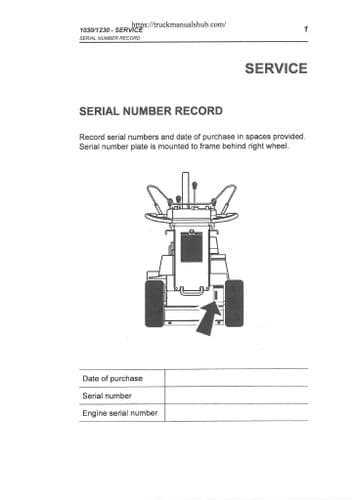 Ditch Witch Trencher 1030 1230 Operators Manual