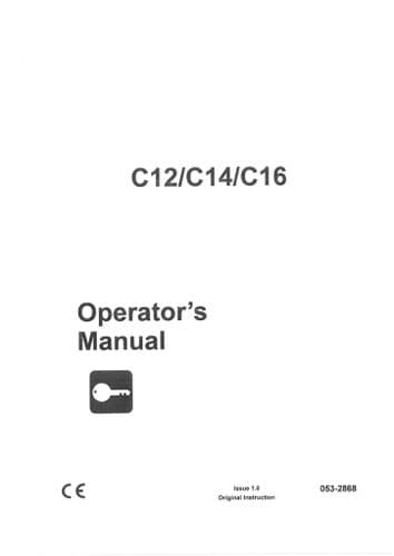 Ditch Witch Trencher C12, C14 & C16 Operators Manual
