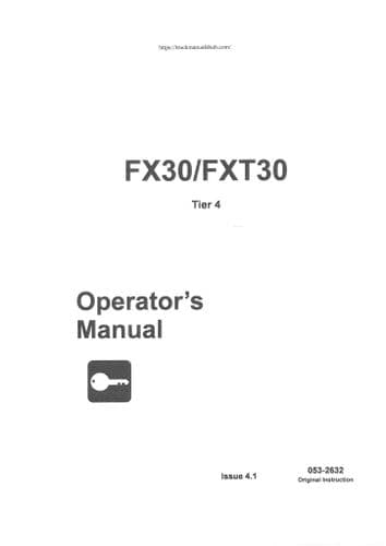 Ditch Witch Vacum Excavator FX30 FXT30 Operators Manual