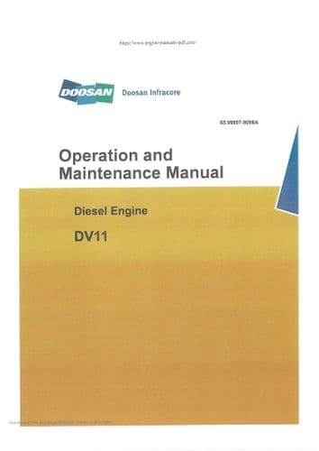 Doosan Diesel Engine DV11 Operators Manual