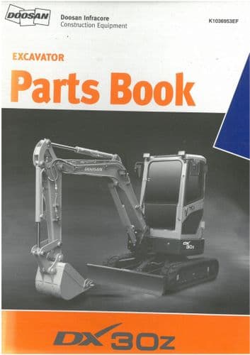 Doosan Excavator DX30Z Parts Manual