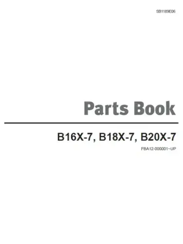 Doosan Forklift B16X-7 B18X-7 B20X-7 Parts Manual