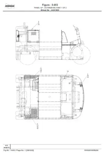 Doosan Forklift B16X B18X B20X Parts Manual