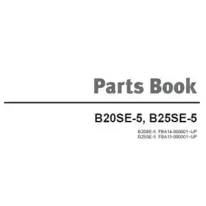 Doosan Forklift B20SE-5 B25SE-5 Parts Manual
