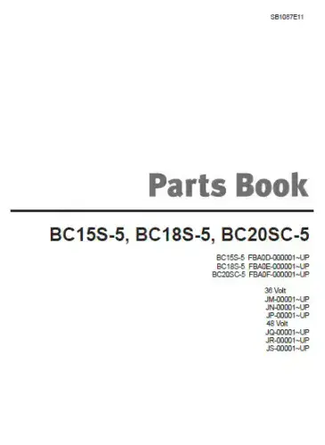 Doosan Forklift BC15S-5 BC18S-5 BC20SC-5 Parts Manual