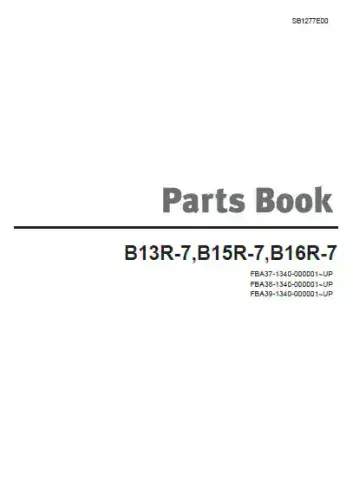 Doosan Forklift Diesel B13R-7/B15R-7/B16R-7 Parts Manual