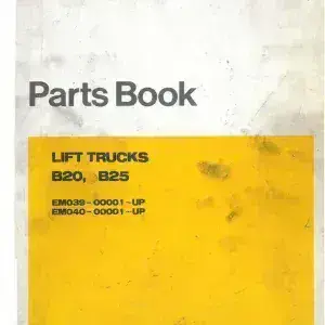 Doosan Forklift Diesel B20 & B25 Parts Manual