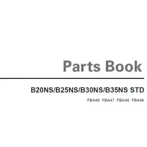Doosan Forklift Diesel B20NS/B25NS/B30NS/B35NS STD BOBCAT  Parts Manual