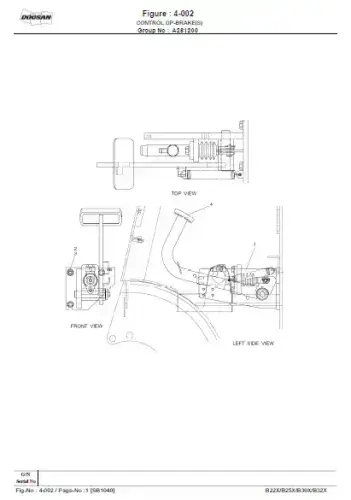 Doosan Forklift Diesel B22x B25X B30X B32X Parts Manual
