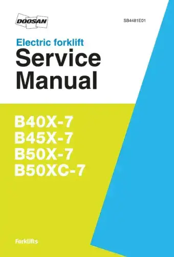 Doosan Forklift Diesel B40X-7 B45X-7 B50X-7 B50XC-7 Workshop Service Manual