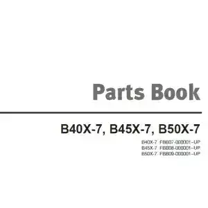 Doosan Forklift Diesel  B40X-7 B45X-7 B50X-7 Parts Manual
