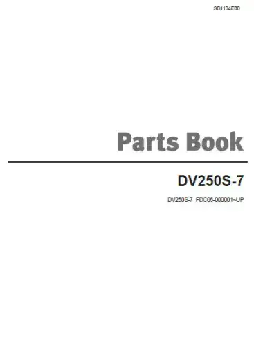 Doosan Forklift DV250S-7 Parts Manual