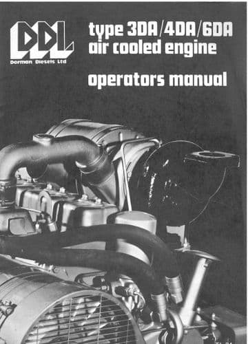 Dorman Air Cooled Engine - Types 3DA, 4DA, 6DA Operators Manual