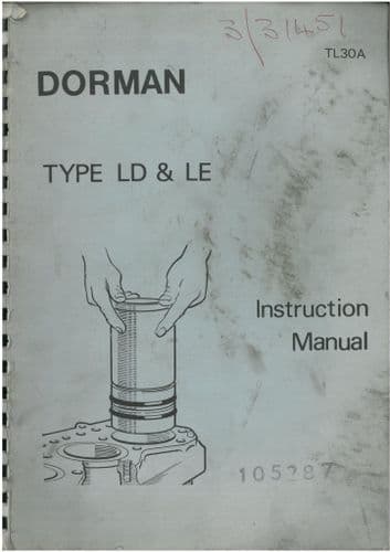 Dorman Diesel Engine LD & LE Series Operators Manual Covers 2 3 4 5 & 6LDT