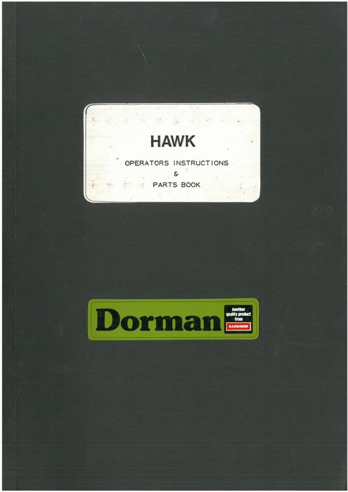 Dorman Sprayer Hawk Operator & Parts Manual