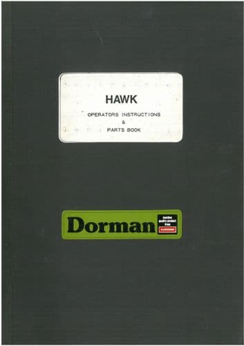 Dorman Sprayer Hawk Operator & Parts Manual