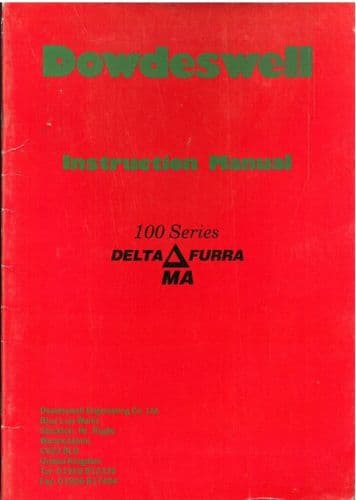 Dowdeswell 100 Series Plough Delta Furra MA Operators Manual