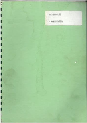 Easi-Feeder 80 Feeder Wagon Operator Manual