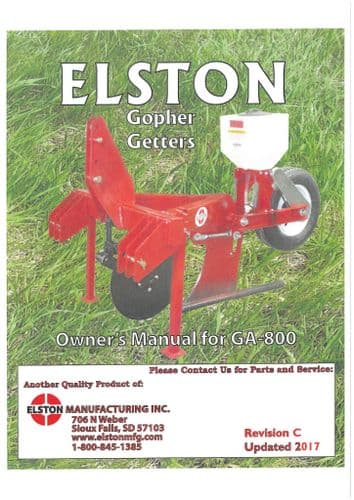 Elston Gofer Getter GA800 Operators Manual