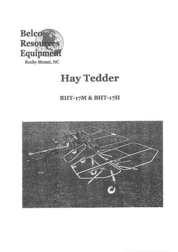 Enorossi  Hay Tedder BHT17M & BHT17H Parts Manual