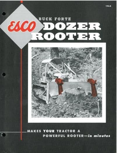 ESCO BUCK FORTE DOZER ROOTER BROCHURE - M3