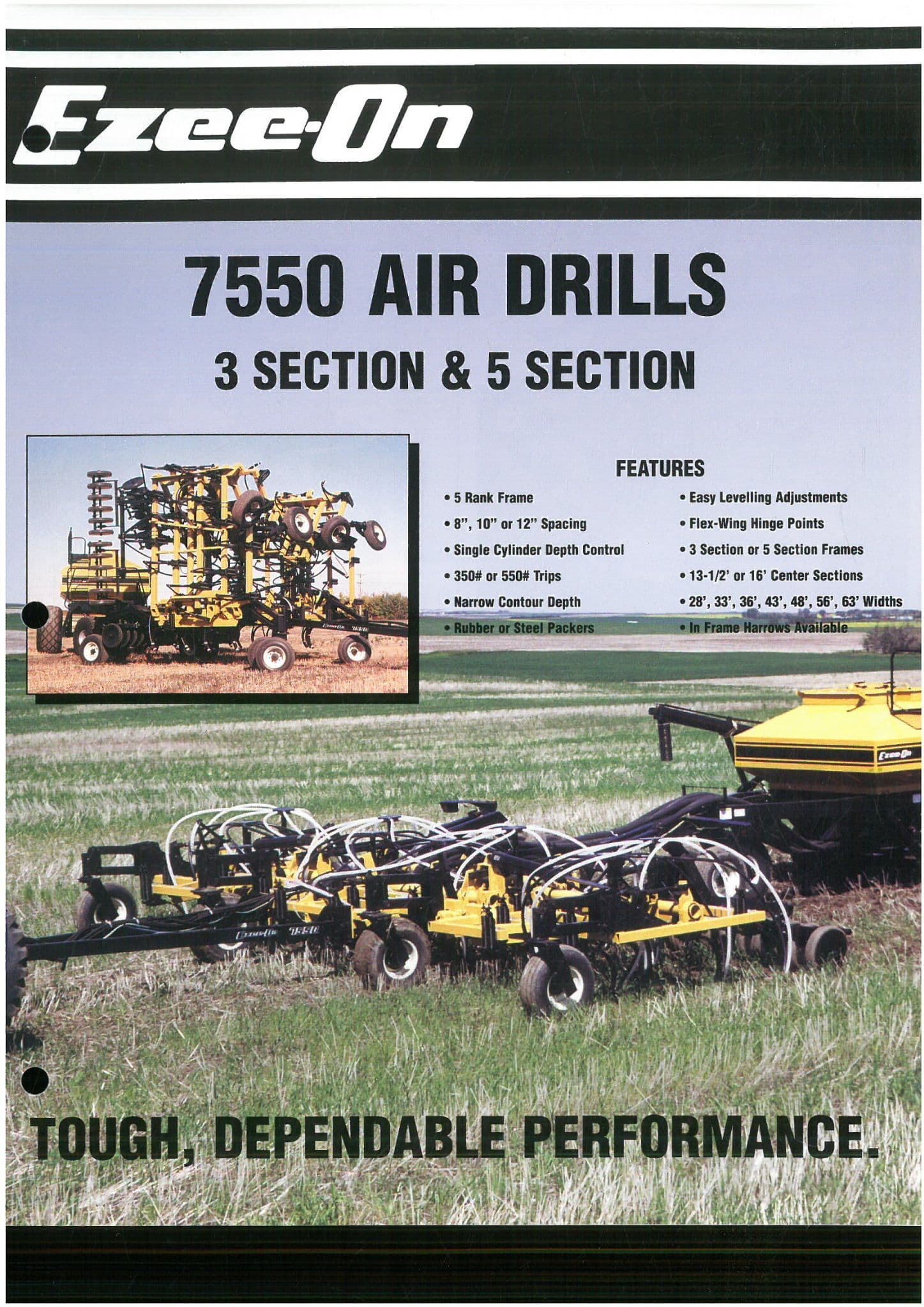EzeeOn 7550 Air Drills 3 section & 5 section Brochure