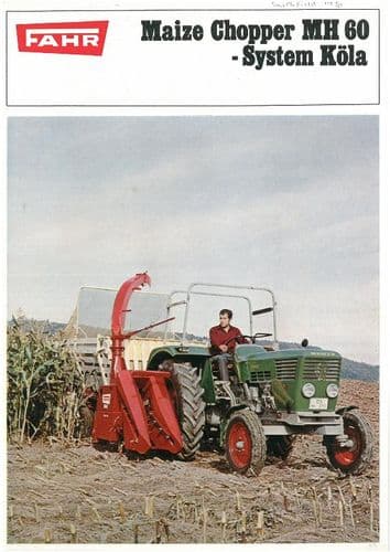 Fahr Maize Chopper Harvester MH60 Brochure - System Kola Forager