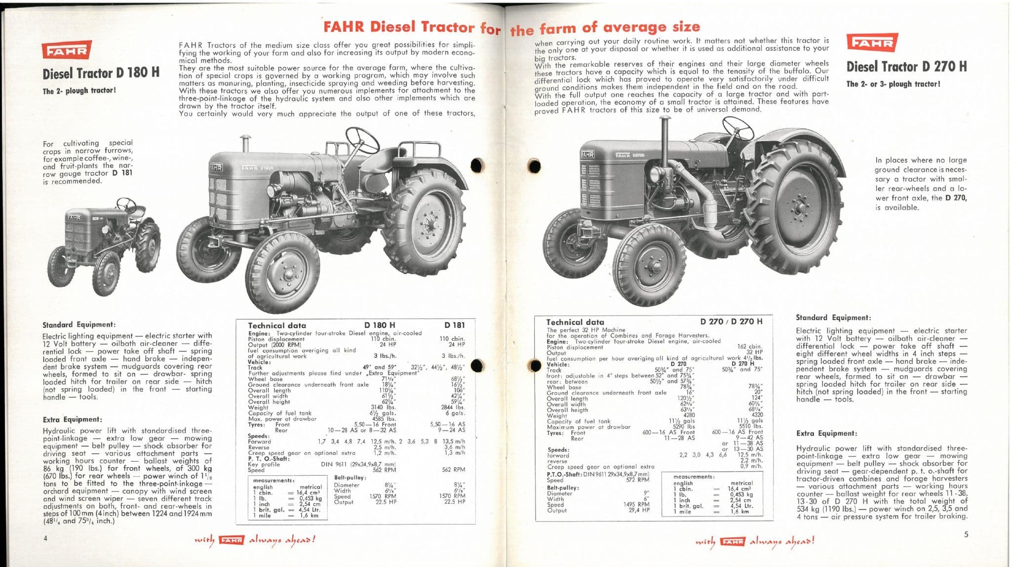 Fahr Tractors & Implements Brochure Binder Combine Plough Loader