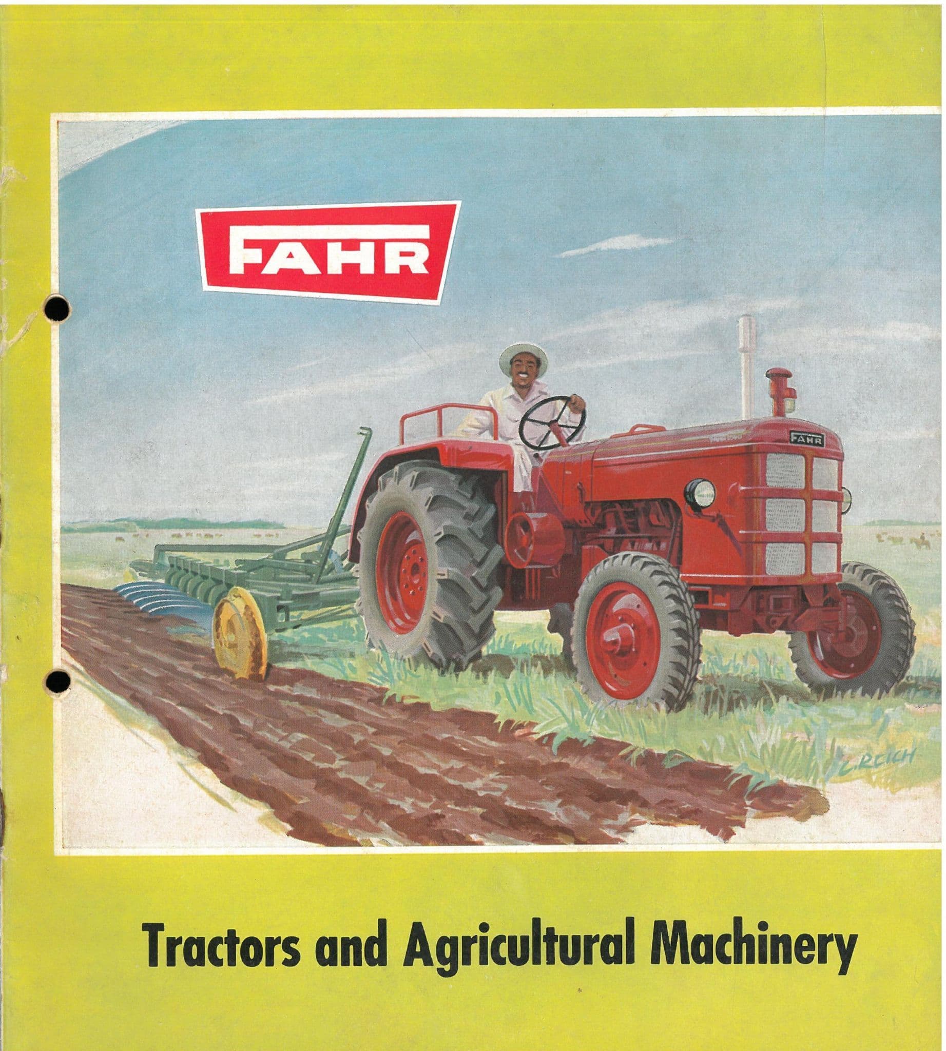 Fahr Tractors & Implements Brochure Binder Combine Plough Loader