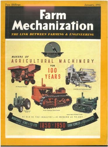 Farm Mechanization Magazine - 1951 January