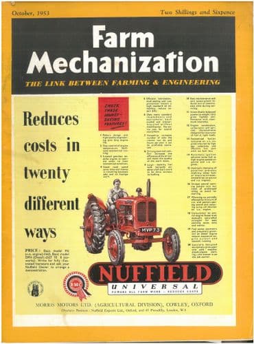 Farm Mechanization Magazine - 1953 October