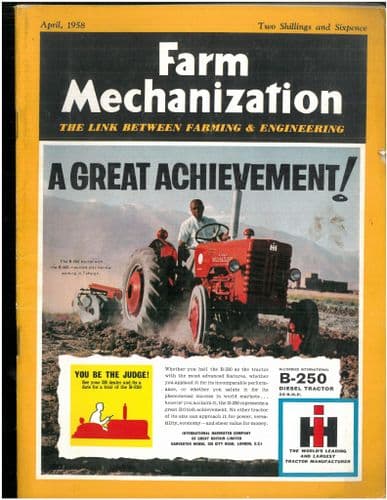 Farm Mechanization Magazine - 1958 April