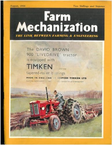 Farm Mechanization Magazine - 1958 August