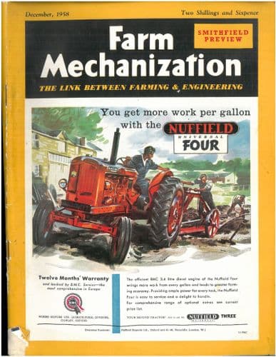 Farm Mechanization Magazine - 1958 December