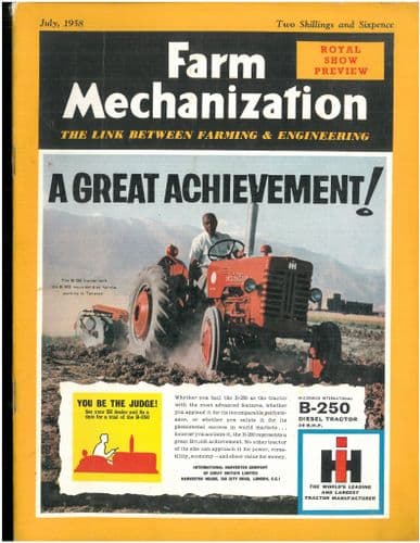 Farm Mechanization Magazine - 1958 July