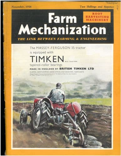 Farm Mechanization Magazine - 1958 November