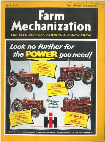Farm Mechanization Magazine - 1959 April