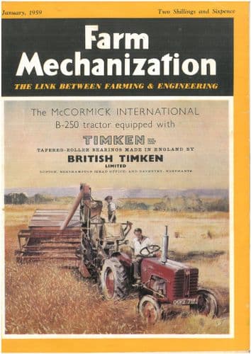 Farm Mechanization Magazine - 1959 January