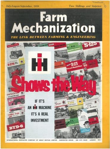 Farm Mechanization Magazine - 1959 July, August, September