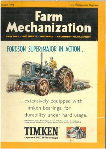 Farm Mechanization Magazine - 1961 August