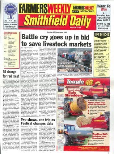 Farmers Weekly Smithfield Daily - 25 November 2002 - MH9