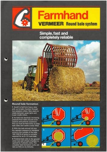 Farmhand Vermeer Round Bale System Brochure + Price List